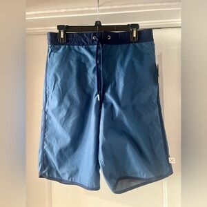 Men’s Land’s End blue swim shorts, size medium